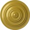 Ekena Millwork Classic Ceiling Medallion (Fits Canopies up to 4 1/8"), Hand-Painted Rich Gold, 13 1/4"OD x 1/2"P CM13CLRGS - alternate 1